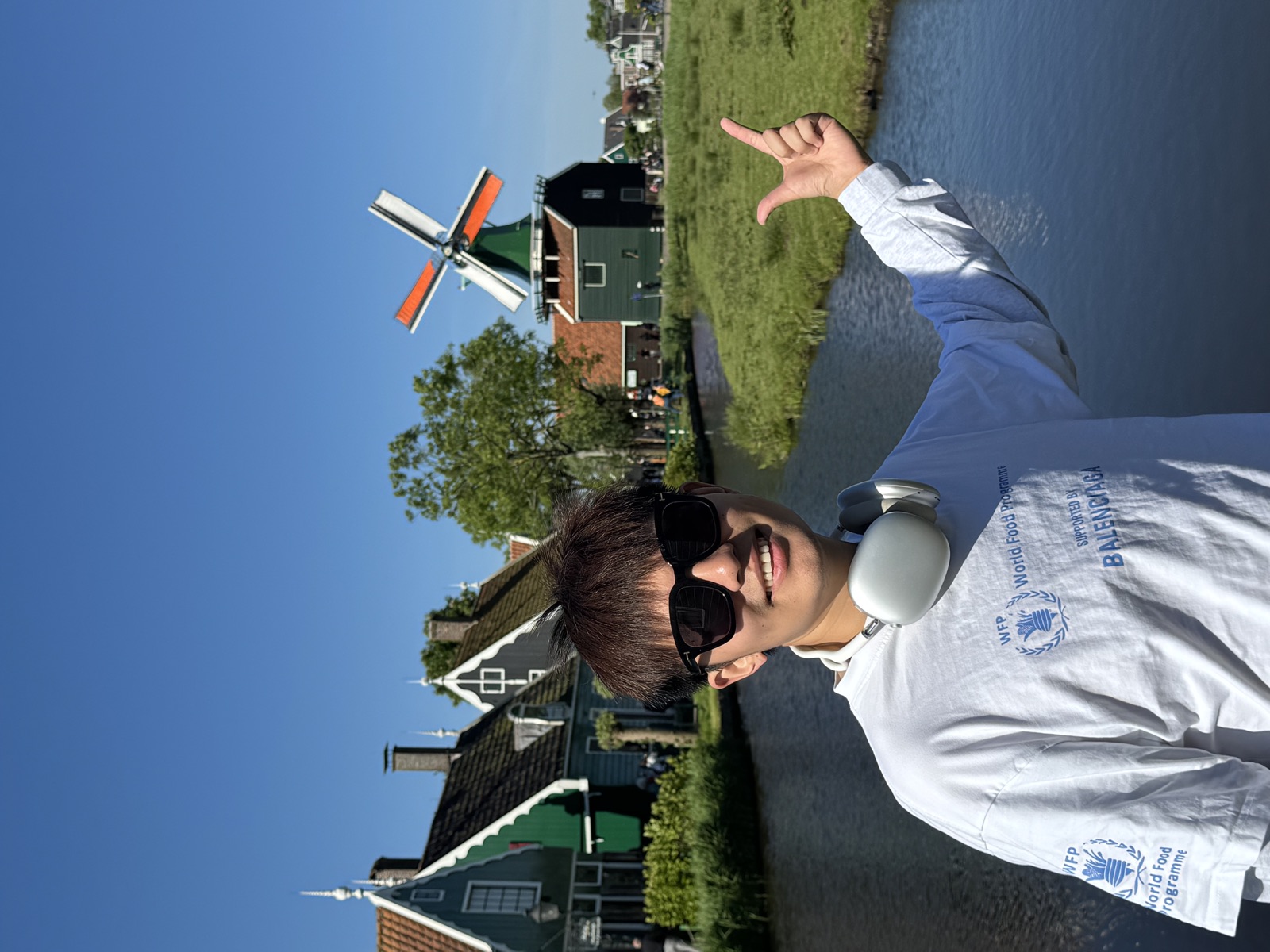 Windmills at Zaanse Schans in the Netherlands